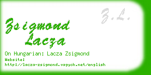 zsigmond lacza business card